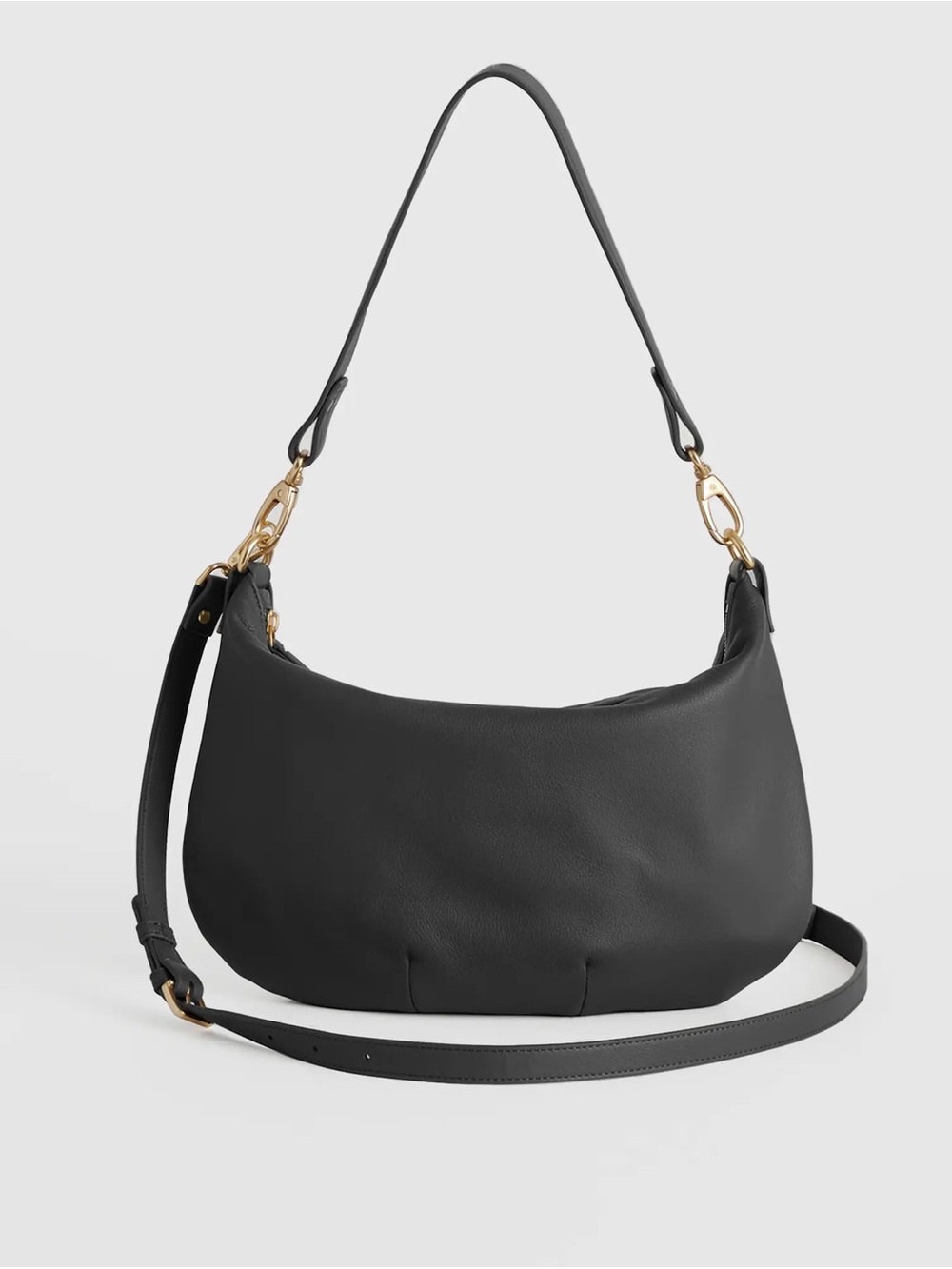 Quince Sloane Shoulder Bag Black